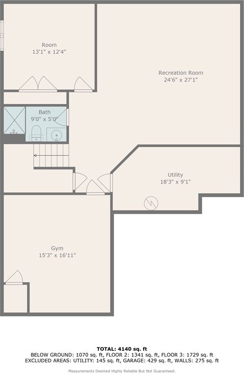 1340 Diamond Ct, Upper St Clair, PA 15241 - property floor plan