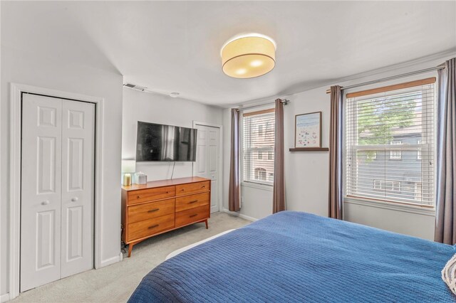 1816 Jane, South Side, PA 15203 - bedroom featuring light colored carpet, multiple windows, and baseboards
