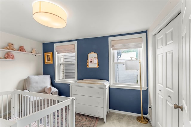 1816 Jane, South Side, PA 15203 - carpeted bedroom with a nursery area and baseboards