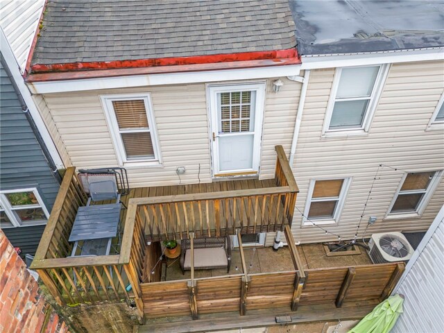 1816 Jane, South Side, PA 15203 - deck featuring a cooling unit
