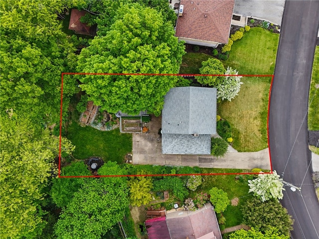 306 Tadmar Ave, Ross Twp, PA 15237 - aerial view of property's location with property boundaries highlighted