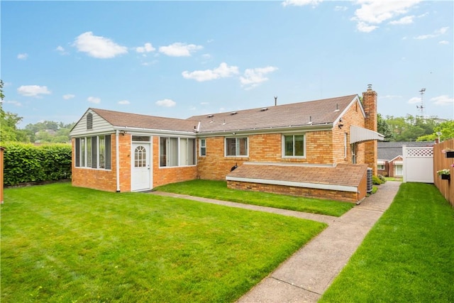 1137 Michael Dr, Baldwin Boro, PA 15227 - back of house featuring a chimney and brick siding