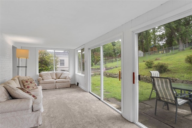 5352 Highgrove Rd, Whitehall, PA 15236 - sunroom with plenty of natural light and carpet flooring