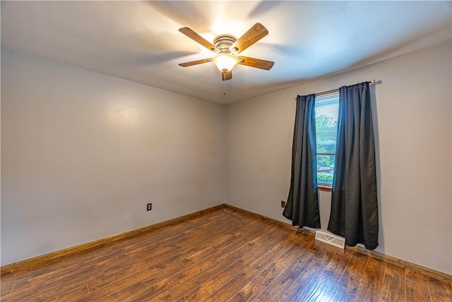 1248 Hyde Park Rd, Allegheny Twp Wml, PA 15656 - spare room with ceiling fan, hardwood / wood-style flooring, and baseboards