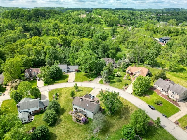 3318 Carriage Cir, Murrysville, PA 15632 - aerial perspective of suburban area featuring a heavily wooded area