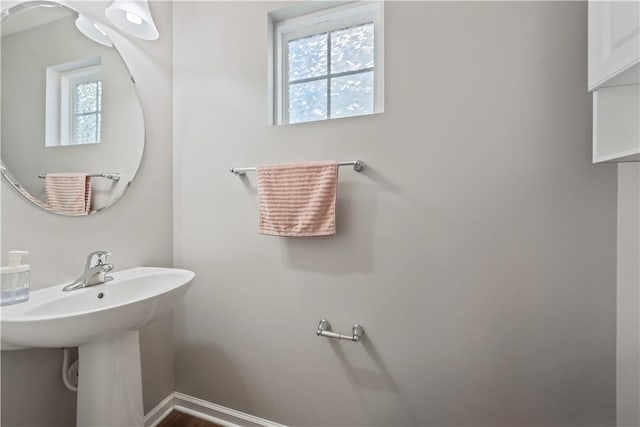 6202 Lenox Ln, South Fayette, PA 15057 - bathroom with plenty of natural light and baseboards