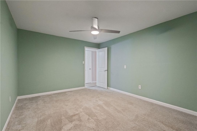 6202 Lenox Ln, South Fayette, PA 15057 - unfurnished room featuring a ceiling fan, light carpet, and baseboards