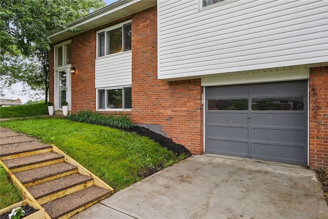 244 Burch Dr, Coraopolis, PA 15108 - view of side of property with a garage, brick siding, and concrete driveway