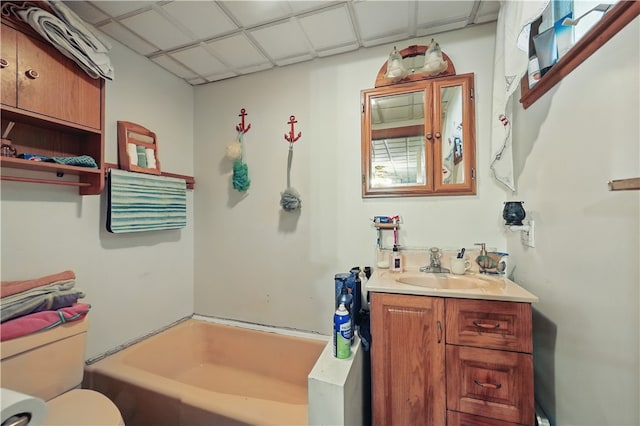 310 Main St, Belle Vernon Fay, PA 15012 - bathroom with a garden tub, toilet, and vanity