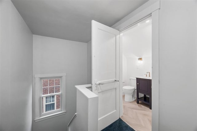 446 S Dallas Ave, Point Breeze, PA 15208 - bathroom featuring toilet and vanity