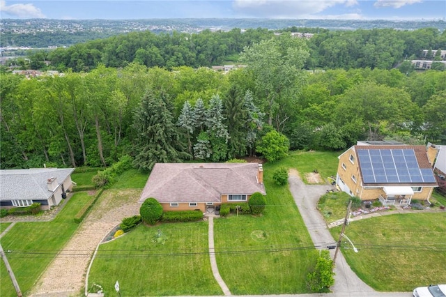 954 Illinois Ave, Braddock Hills, PA 15221 - aerial view of property and surrounding area with a forest