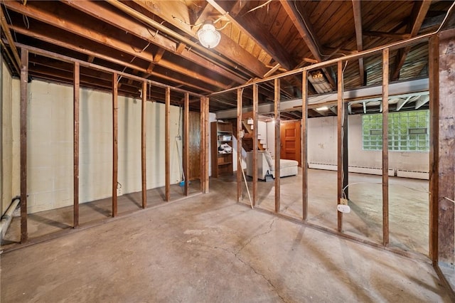 954 Illinois Ave, Braddock Hills, PA 15221 - below grade area with a baseboard heating unit