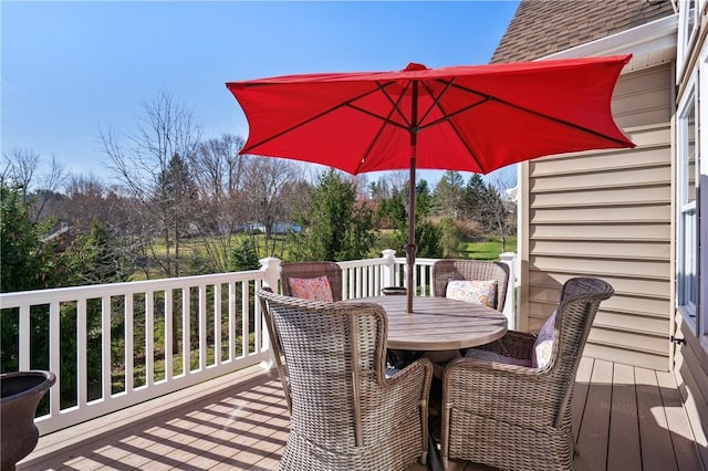 361 Patriot Ln, Economy, PA 15042 - wooden terrace featuring outdoor dining space