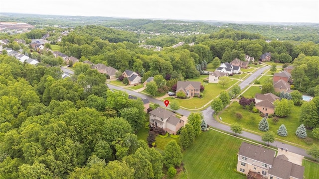 104 Southridge Dr, Cranberry Twp, PA 16066 - aerial perspective of suburban area featuring a heavily wooded area