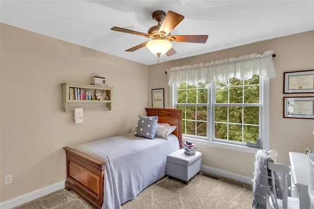 104 Southridge Dr, Cranberry Twp, PA 16066 - bedroom with carpet flooring, baseboards, and ceiling fan