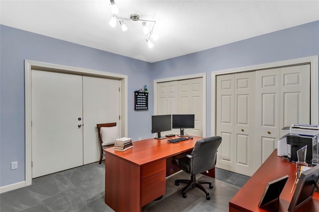 104 Southridge Dr, Cranberry Twp, PA 16066 - home office with dark colored carpet