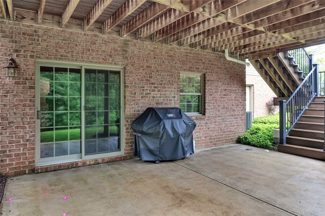 104 Southridge Dr, Cranberry Twp, PA 16066 - view of patio with stairs and area for grilling
