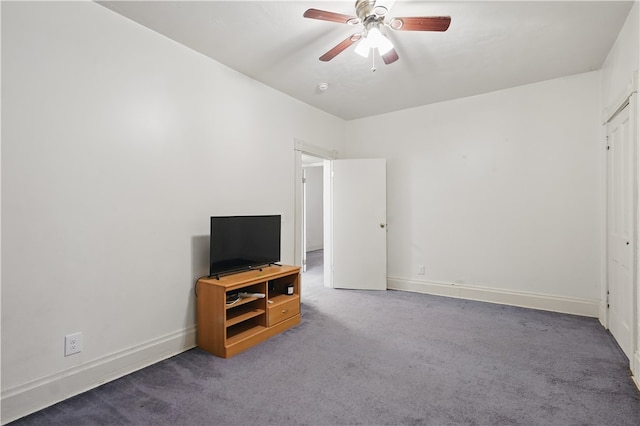 342 E 11th Ave, Homestead, PA 15120 - unfurnished bedroom with carpet floors, baseboards, and a ceiling fan