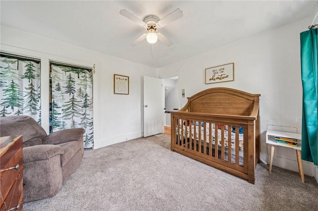 510 Central Ave E, Washington Boro, PA 15301 - bedroom featuring carpet flooring, ceiling fan, and baseboards