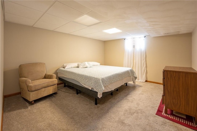 302 Shutt Rd, Hempfield Twp Wml, PA 15601 - bedroom with carpet flooring, a paneled ceiling, and baseboards