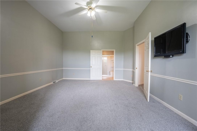 302 Shutt Rd, Hempfield Twp Wml, PA 15601 - unfurnished bedroom with light carpet, baseboards, and a ceiling fan