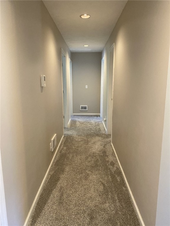 30 Wiggins Ln, South Union Twp, PA 15401 - hallway featuring carpet floors, baseboards, and recessed lighting