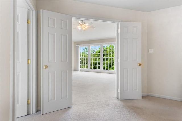 117 Trailside Ct, North Fayette, PA 15108 - hall featuring carpet and baseboards