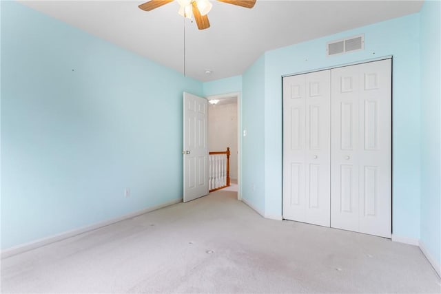 117 Trailside Ct, North Fayette, PA 15108 - unfurnished bedroom with carpet floors, a closet, and ceiling fan