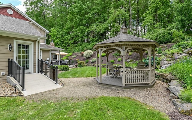 133 Miller Rd, Clinton Twp, PA 16055 - view of green lawn featuring a gazebo and a patio
