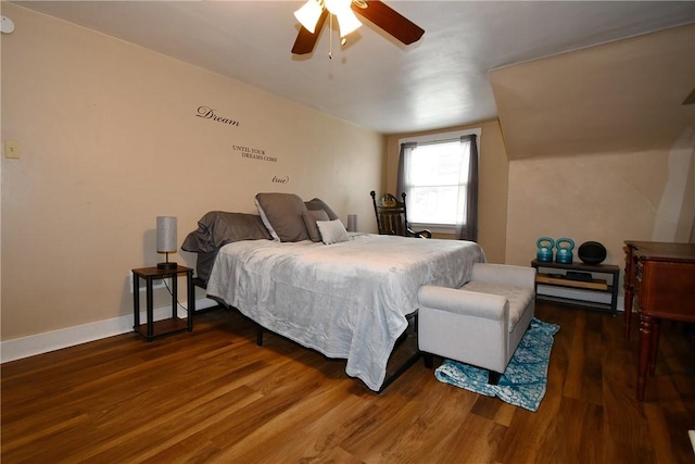 1312 Kelton Ave, Dormont, PA 15216 - bedroom featuring wood finished floors, a ceiling fan, and baseboards