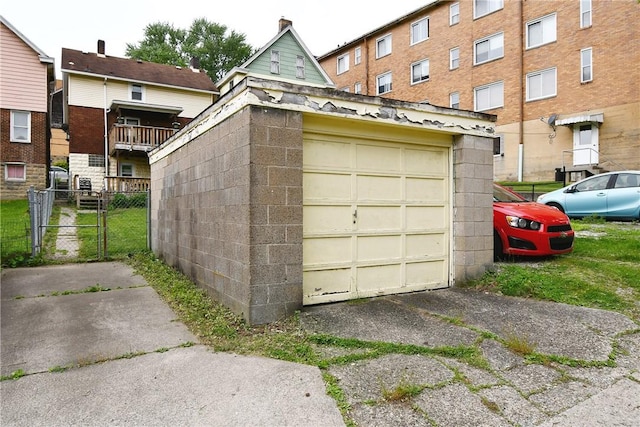 1312 Kelton Ave, Dormont, PA 15216 - detached garage with a gate and asphalt driveway