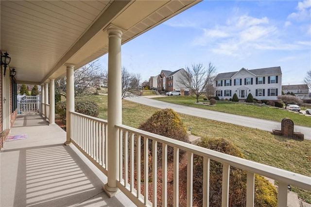 115 Tartan Dr, Hempfield Twp Wml, PA 15601 - porch featuring a residential view