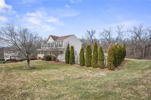 115 Tartan Dr, Hempfield Twp Wml, PA 15601 - view of home's exterior with a balcony and a yard