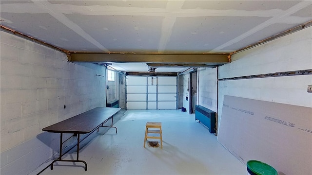 122 Burke Dr, Monroeville, PA 15146 - garage with concrete block wall