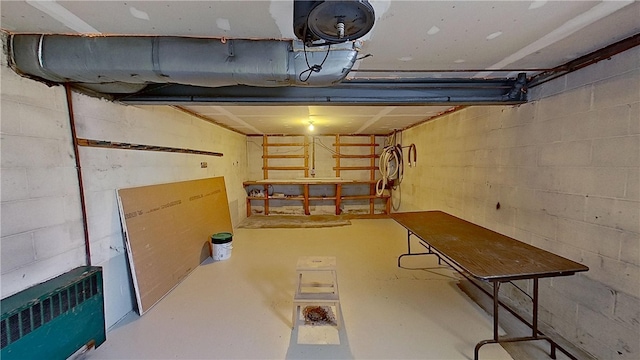 122 Burke Dr, Monroeville, PA 15146 - unfinished below grade area with concrete block wall