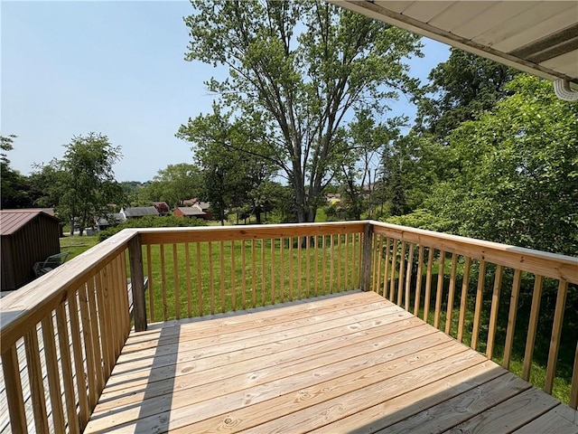 122 Burke Dr, Monroeville, PA 15146 - wooden terrace featuring a lawn