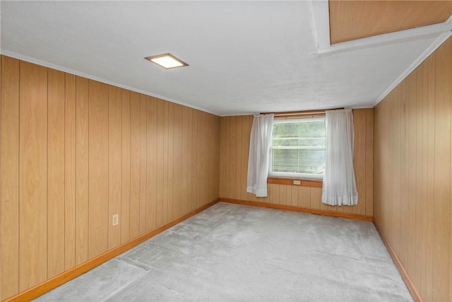 2555 Cole Rd, Marshall, PA 15090 - unfurnished room with light carpet, wooden walls, and baseboards