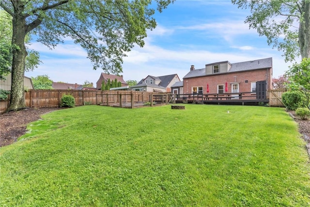132 Crescent Hills Rd, Penn Hills, PA 15235 - view of yard featuring a deck