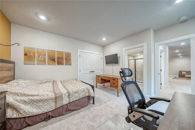 1703 Stevensan, Franklin Park, PA 15143 - carpeted bedroom featuring recessed lighting, an office area, and ensuite bathroom