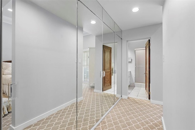 6015 Walnut St Unit 201, Shadyside, PA 15206 - bathroom featuring ensuite bathroom, recessed lighting, and baseboards