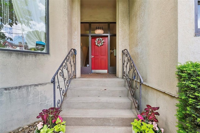 6015 Walnut St Unit 201, Shadyside, PA 15206 - view of exterior entry with stucco siding