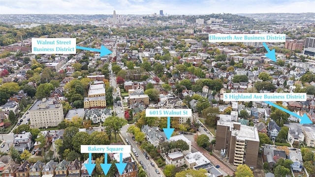 6015 Walnut St Unit 201, Shadyside, PA 15206 - drone / aerial view
