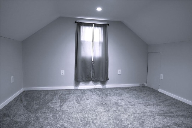 117 Oregon, Vandergrift Wml, PA 15690 - bonus room with vaulted ceiling, carpet flooring, and baseboards