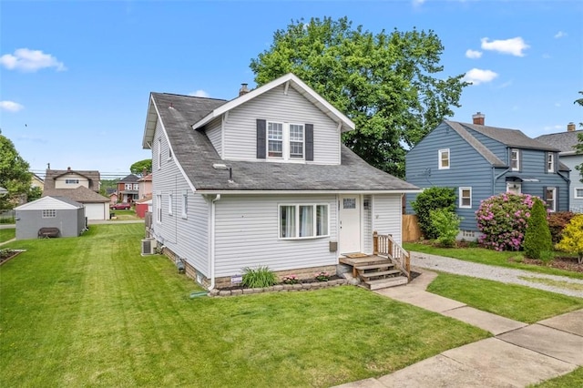 1217 Princeton Ave, Natrona Hts/Harrison Twp, PA 15065 - view of front facade with a front lawn and central air condition unit