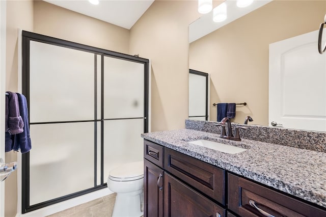 209 Lucca Ln, Upper St Clair, PA 15241 - full bath featuring vanity, a shower stall, toilet, and tile patterned flooring