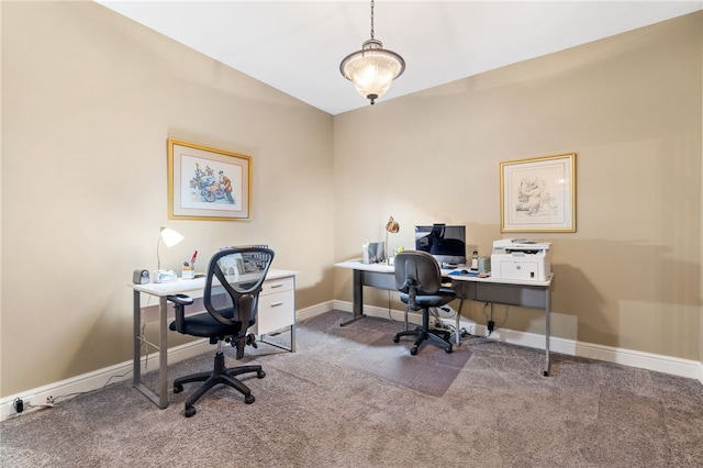 209 Lucca Ln, Upper St Clair, PA 15241 - carpeted home office featuring baseboards