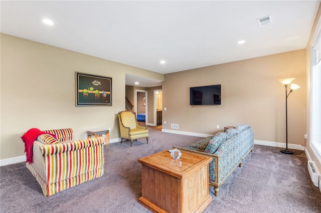 209 Lucca Ln, Upper St Clair, PA 15241 - living room featuring carpet flooring, recessed lighting, and baseboards