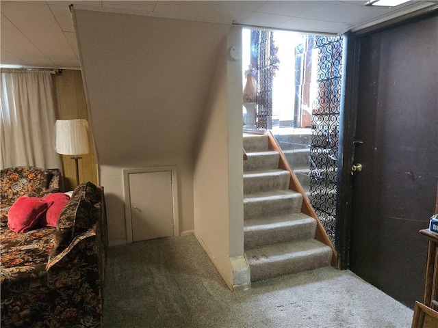 209 Pawnee St, Rostraver, PA 15012 - foyer with carpet and stairs