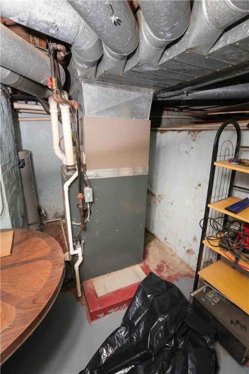 1019 Boulder St, California, PA 15419 - utility room with water heater