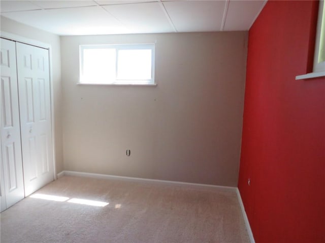 21 Daisytown Rd, W Pike Run Twp, PA 15427 - unfurnished bedroom featuring light colored carpet, a closet, and baseboards